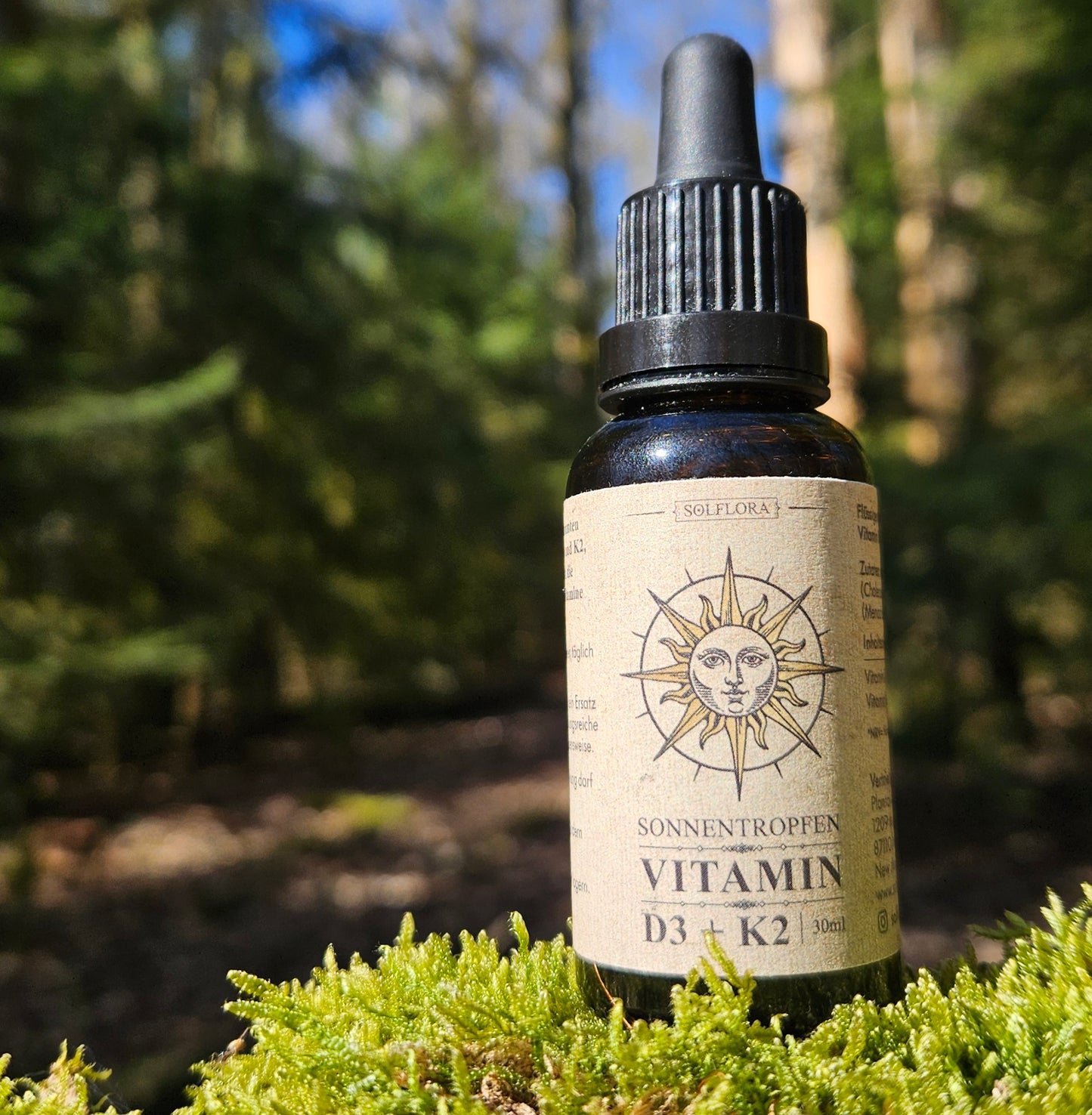 Vitamin D3/K2 Tropfen - Vegan (30 ml, 1000 IE pro Tropfen)